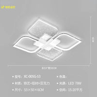 Lustre LED Modern Starry Sky Grass Blades Interior Lightning | Marco Lucetti Style A 50 cm blanc / Blanc froid