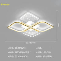 Lustre LED Modern Starry Sky Grass Blades Interior Lightning | Marco Lucetti Style A 50cm doré / Blanc froid