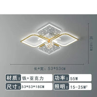 Lustre LED Modern Starry Sky Grass Blades Interior Lightning | Marco Lucetti Style B 50cm or / Blanc froid