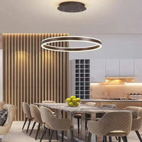 Lustre LED Moderna : Luminaire Suspendu Réglable pour Décoration Maison | Marco Lucetti