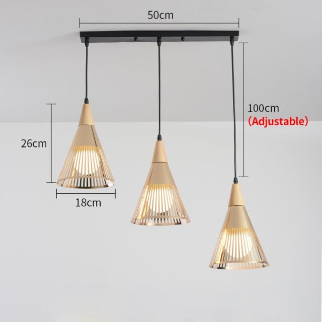 Lustre LED moderne Abril | Marco Lucetti A - Doré - 3 lampes