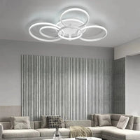 Lustre LED Moderne : Anneau LED Plafonnier Lumières Plafond Noir/Blanc -  | Marco Lucetti