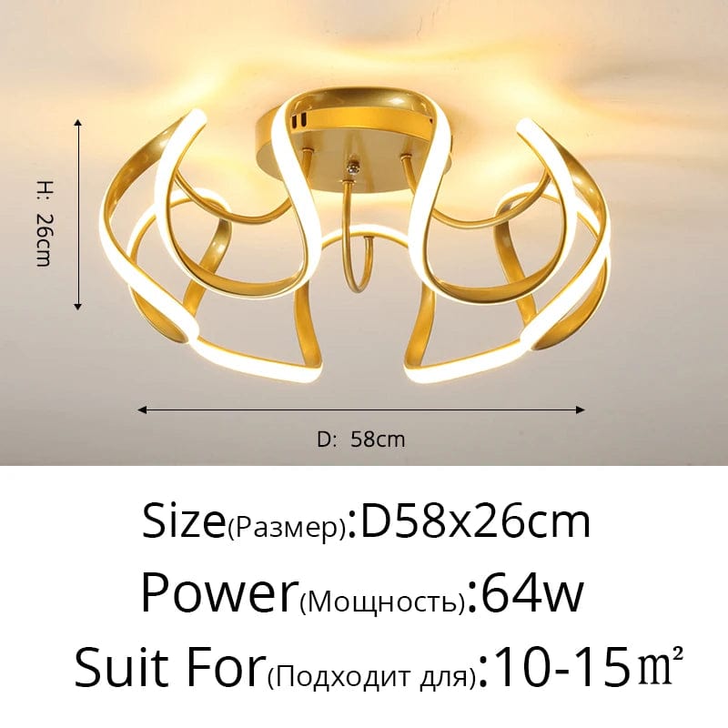 Lustre LED Moderne avec Gradateur pour Décoration Intérieure - Élégance Lumineuse | Marco Lucetti