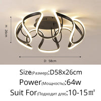 Lustre LED Moderne avec Gradateur pour Décoration Intérieure - Élégance Lumineuse | Marco Lucetti