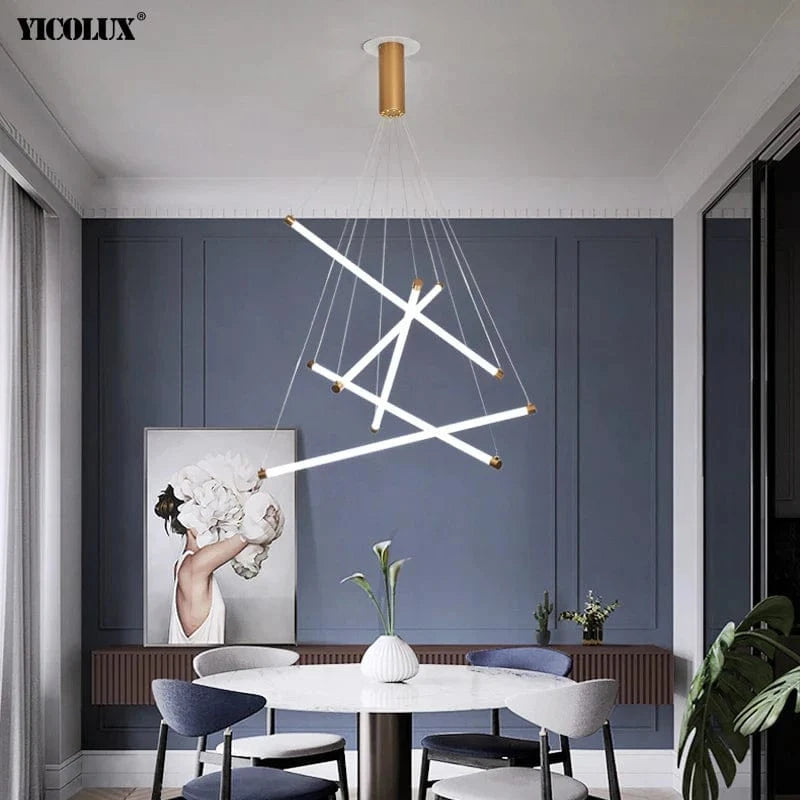 Lustre LED moderne avec gradation à distance pour un intérieur élégant | Marco Lucetti