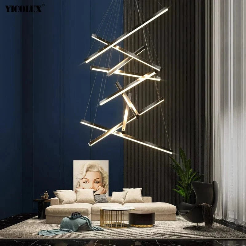 Lustre LED moderne avec gradation à distance pour un intérieur élégant | Marco Lucetti