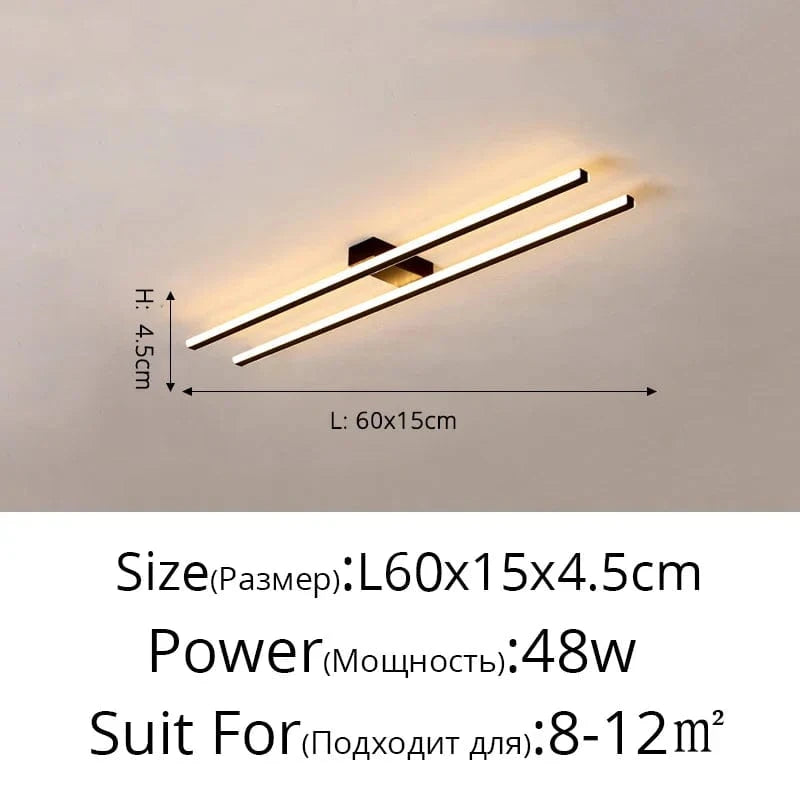 Lustre LED moderne avec gradation à distance pour un intérieur élégant | Marco Lucetti A Noir 60cm / Blanc froid, pas de télécommande