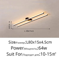 Lustre LED moderne avec gradation à distance pour un intérieur élégant | Marco Lucetti A Noir 80cm / Luminosité variable