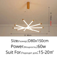 Lustre LED moderne avec gradation à distance pour un intérieur élégant | Marco Lucetti C Or 5 Têtes / Blanc chaud Pas de télécommande