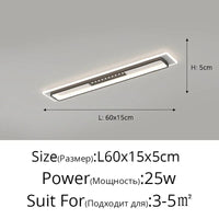Plafonnier LED Moderne : Gradation et Projecteurs d'Éclairage Intérieur