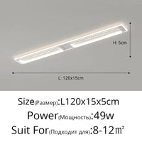 Plafonnier LED Moderne : Gradation et Projecteurs d'Éclairage Intérieur