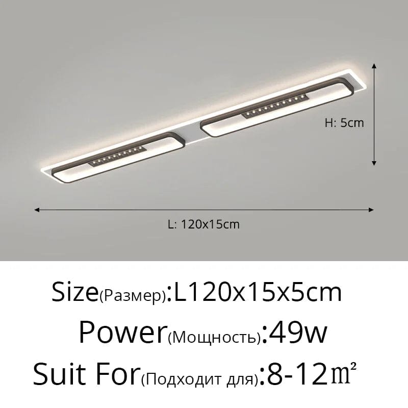 Plafonnier LED Moderne : Gradation et Projecteurs d'Éclairage Intérieur