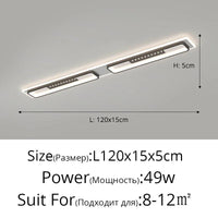 Plafonnier LED Moderne : Gradation et Projecteurs d'Éclairage Intérieur