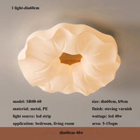 Lustre LED Moderne avec Moule Fleurs en Style Nordique Loft - Éclairage Haut de Gamme | Marco Lucetti 1 lumière-dia60cm / Lumière chaude (3000K)