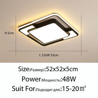 Lustre LED moderne avec télécommande en fer - Idéal pour votre décoration | Marco Lucetti