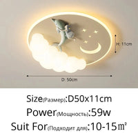 Lustre LED moderne avec télécommande pour une décoration intérieure tendance | Marco Lucetti A beige / 3 couleurs sans télécommande