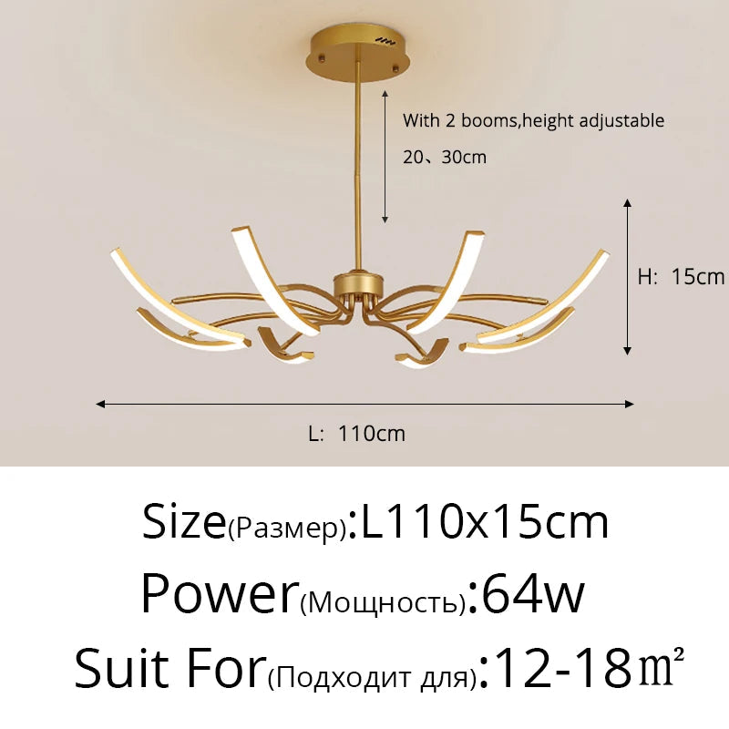 Lustre LED moderne pour un éclairage intérieur de haute qualité - Livraison directe