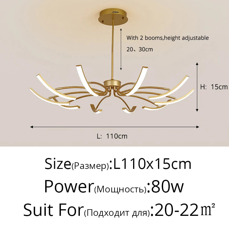 Lustre LED moderne pour un éclairage intérieur de haute qualité - Livraison directe