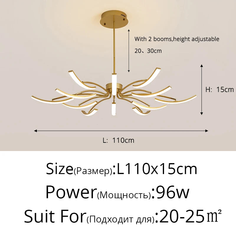 Lustre LED moderne pour un éclairage intérieur de haute qualité - Livraison directe