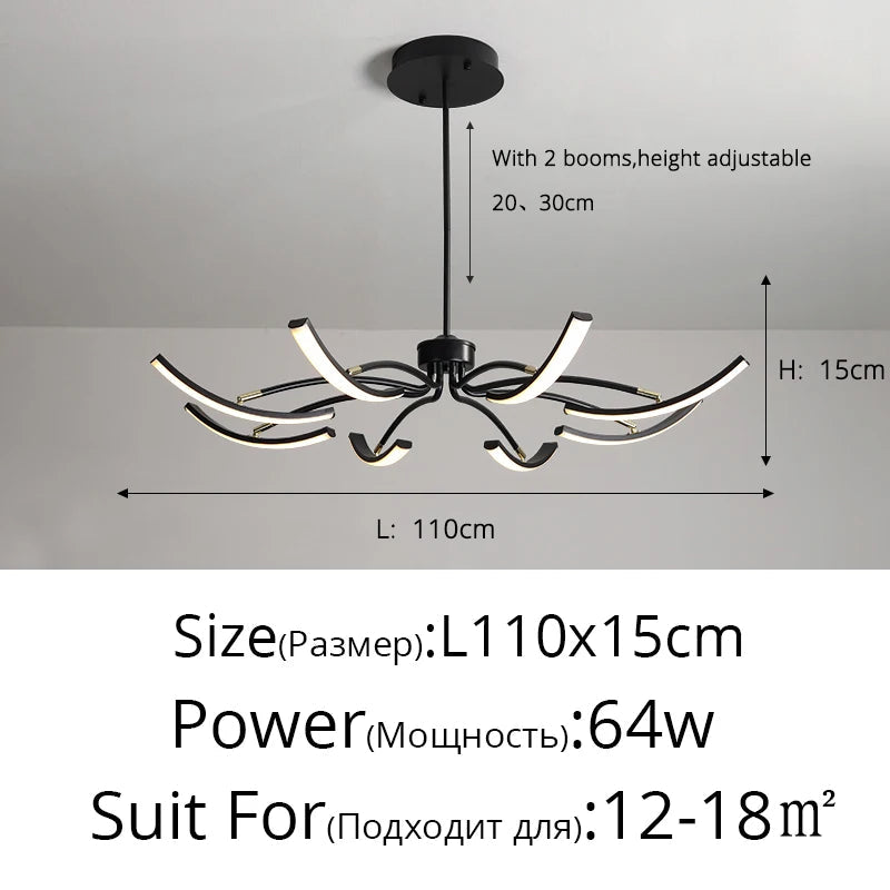Lustre LED moderne pour un éclairage intérieur de haute qualité - Livraison directe