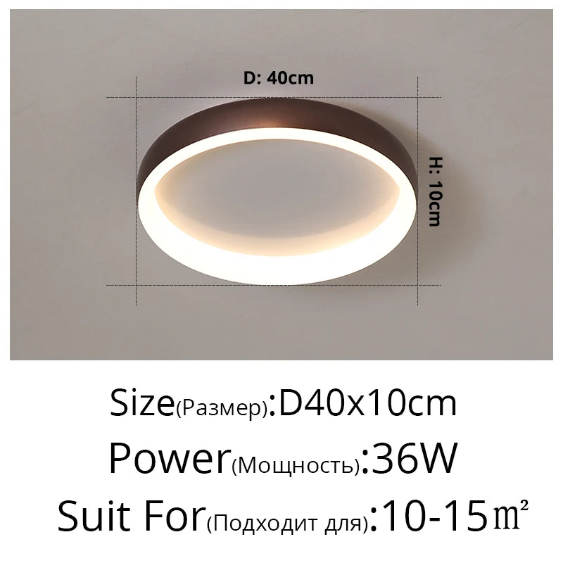 Lustre LED Design Moderne pour Éclairage Intérieur