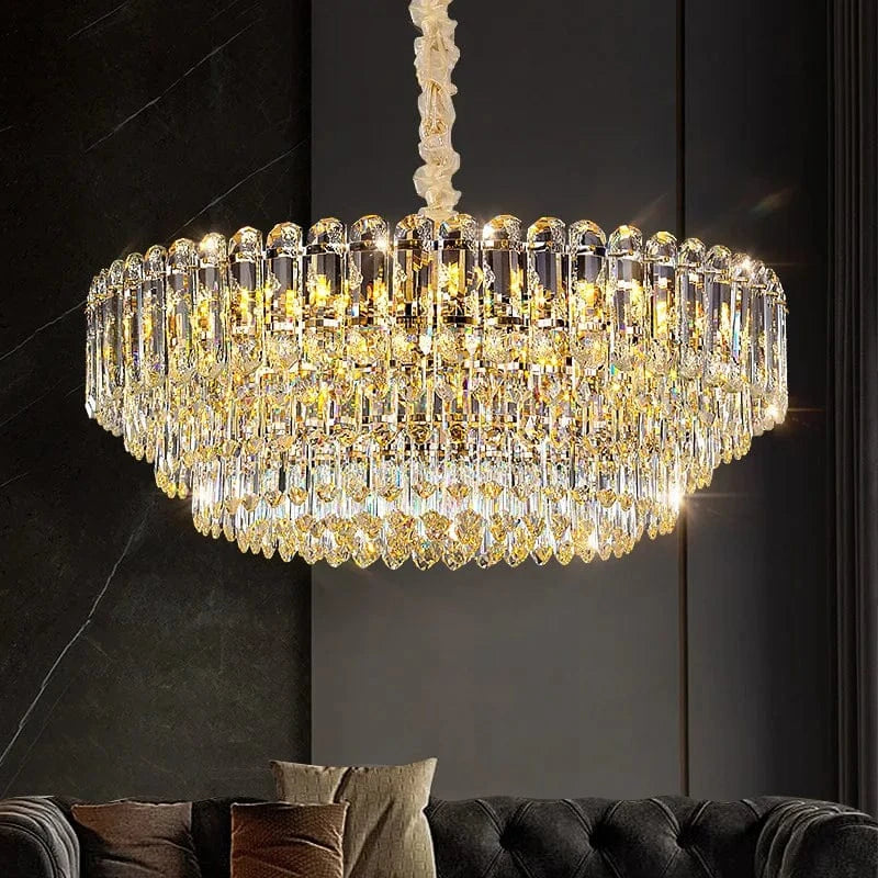 Lustre LED Moderne de Luxe en Cristal pour Salon et Salle à Manger | Marco Lucetti