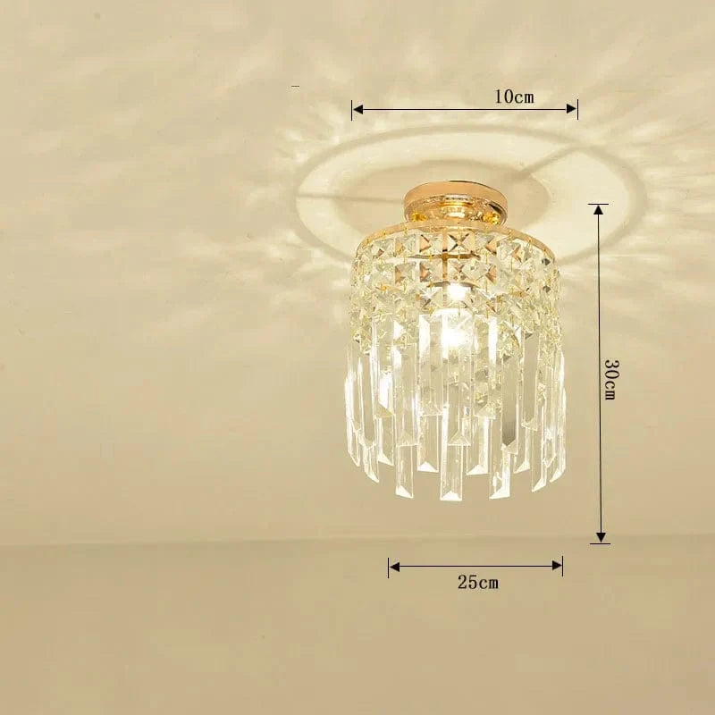 Lustre LED Moderne de Luxe en Cristal pour Salon et Salle à Manger | Marco Lucetti Petit plafonnier