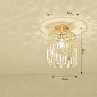 Lustre LED Moderne de Luxe en Cristal pour Salon et Salle à Manger | Marco Lucetti Petit plafonnier