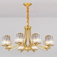 Lustre LED Moderne Design - Luminaire Décoratif d'Intérieur | Marco Lucetti Cristal doré à 8 têtes / Blanc froid