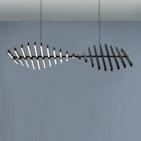 Lustre LED moderne - Éclairage Loft Nordique Noir/Blanc -Déco Suspension Lampe Restaurant Bar Luminaires | Marco Lucetti