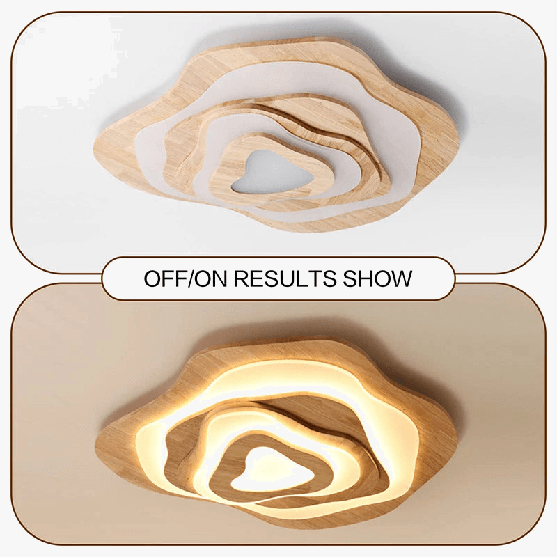 Lustre LED moderne en bois pour chalet loft intelligent : Éclairage raffiné et connecté | Marco Lucetti