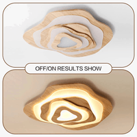 Lustre LED moderne en bois pour chalet loft intelligent : Éclairage raffiné et connecté | Marco Lucetti