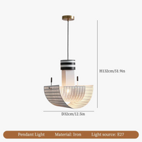 Lustre LED Moderne en Fer pour Décoration d'Intérieur Glamour