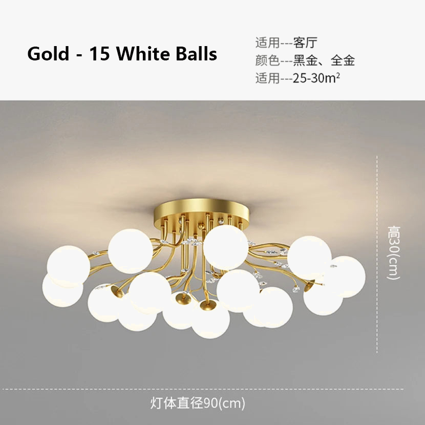 Lustre LED Moderne en Fer pour un Loft Élégant