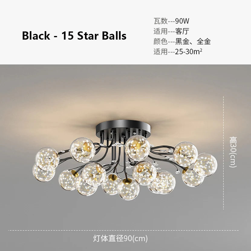 Lustre LED Moderne en Fer pour un Loft Élégant