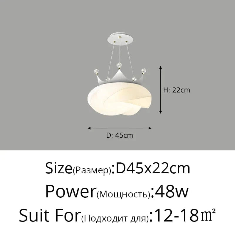 Lustre LED moderne en forme de couronne pour une décoration intérieure tendance | Marco Lucetti Luminosité variable / A 45cm 48w
