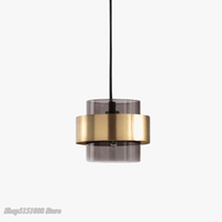 Lustre LED moderne en verre cylindrique de style nordique | Marco Lucetti