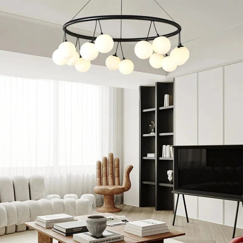 Lustre LED Moderne en Verre pour Décoration Intérieure Luxe | Marco Lucetti