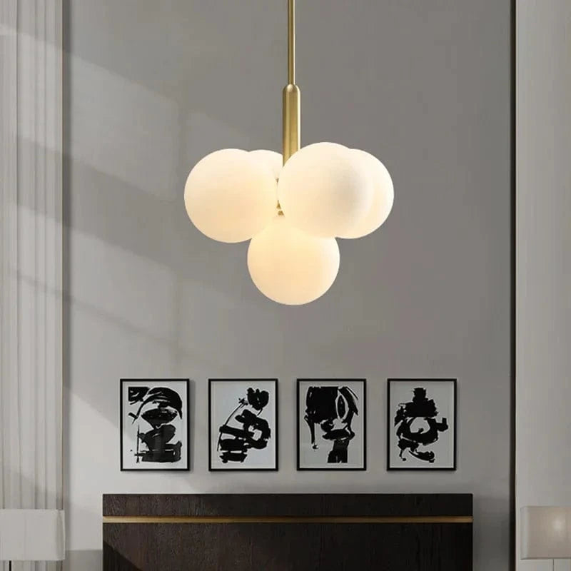 Lustre LED moderne en verre pour hôtel avec escaliers | Marco Lucetti