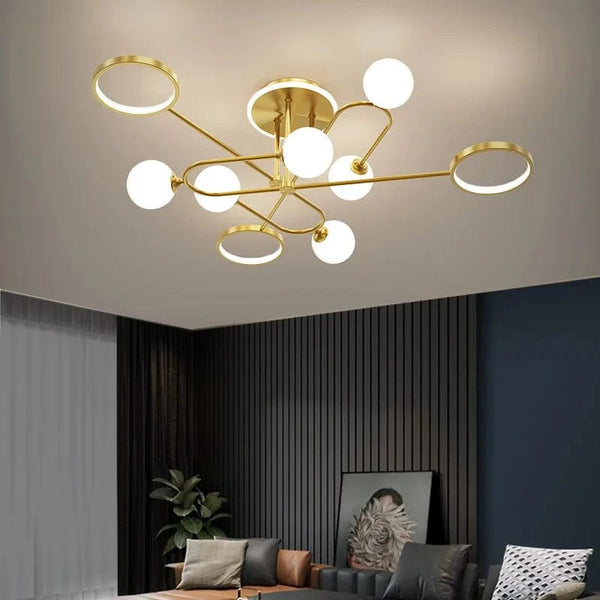 Lustre LED Moderne en Verre Suspendu - Livraison Directe | Marco Lucetti