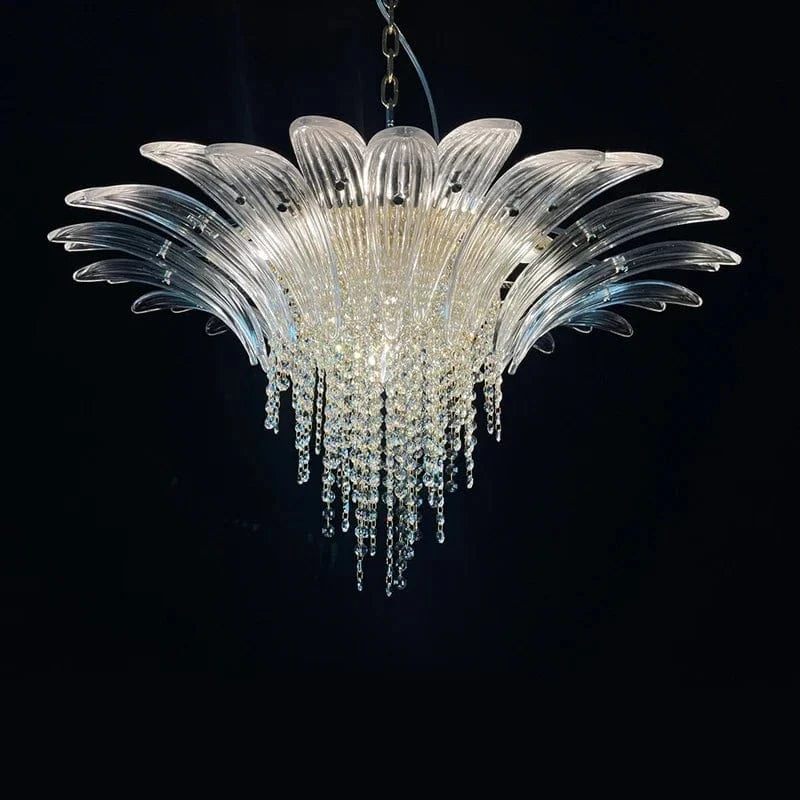 Lustre LED Moderne Européen avec Décoration en Cristal | Marco Lucetti 1 étage P78cm H60cm