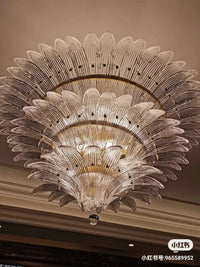 Lustre LED Moderne Européen avec Décoration en Cristal | Marco Lucetti 3 étages D95cm H60cm