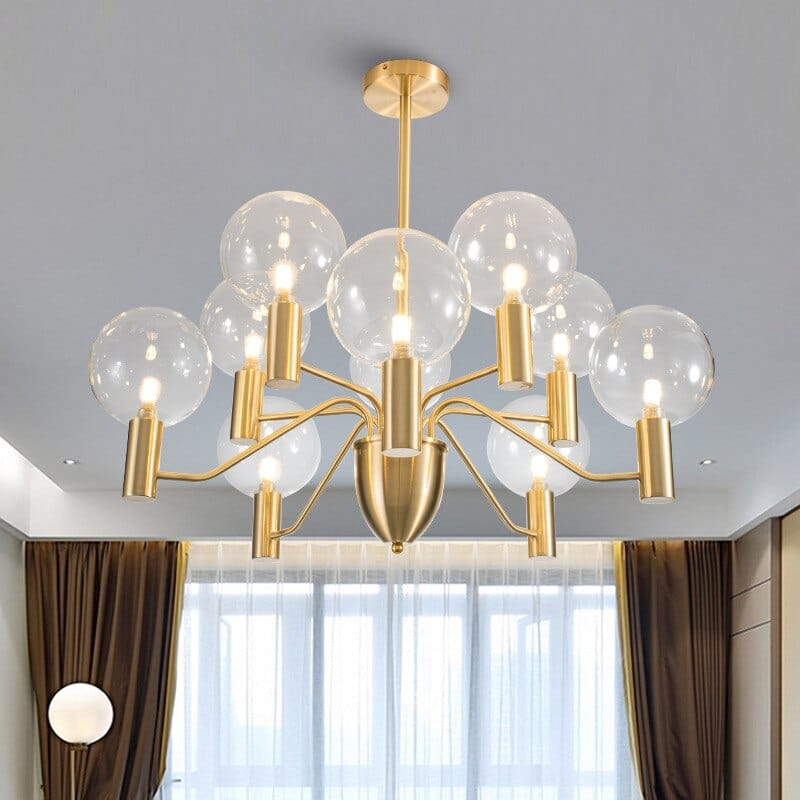 Lustre LED moderne "Golden Spider" | Marco Lucetti