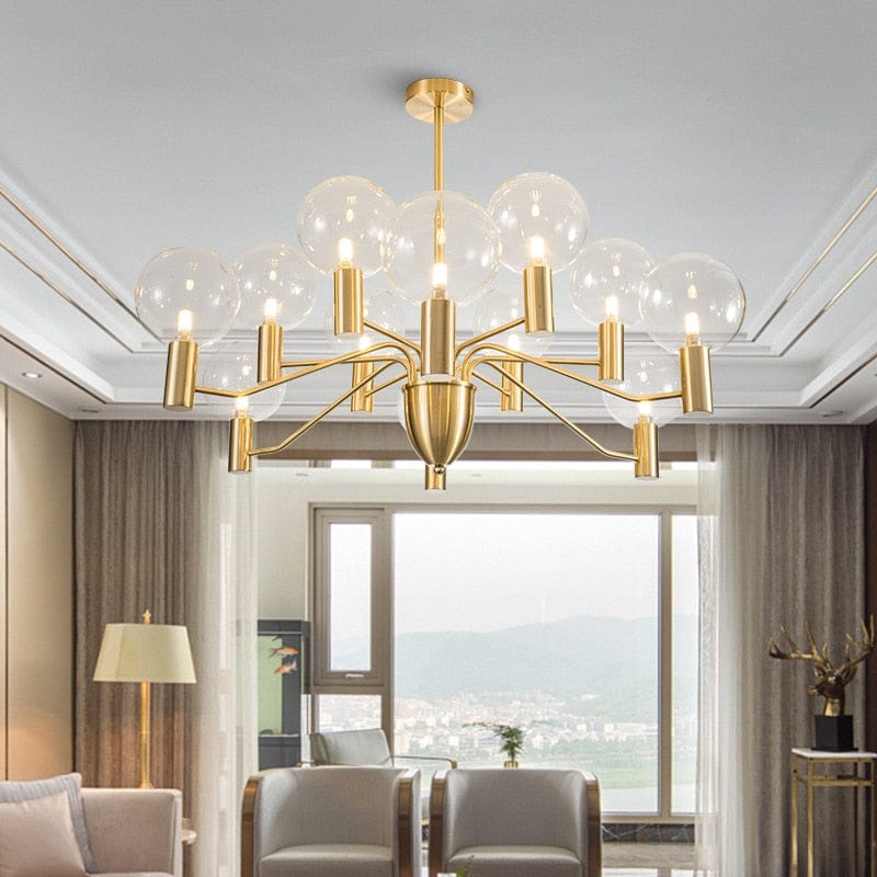Lustre LED moderne "Golden Spider" | Marco Lucetti