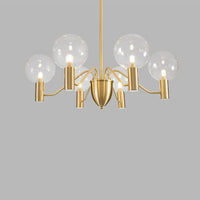 Lustre LED moderne "Golden Spider" | Marco Lucetti 6 ampoules - D55cm / Chaude