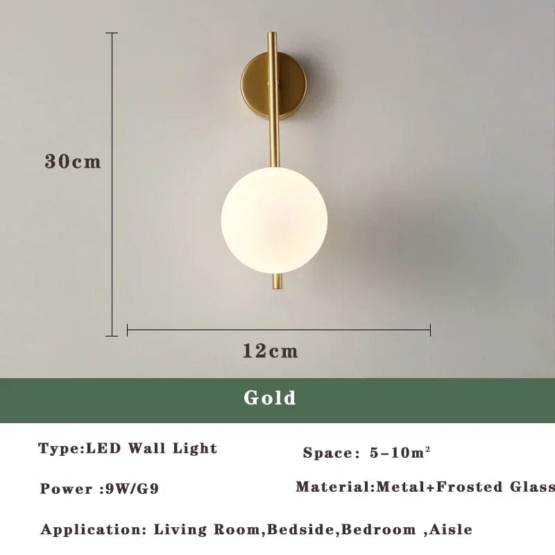 Lustre LED Moderne Nordic Gold & Black | Marco Lucetti