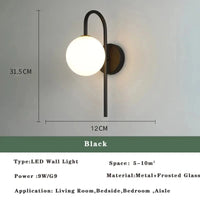 Lustre LED Moderne Nordic Gold & Black | Marco Lucetti C Noir / 9W Blanc Chaud