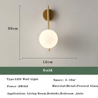 Lustre LED Moderne Nordic Gold & Black