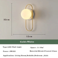 Lustre LED Moderne Nordic Gold & Black