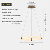 Lustre LED Moderne Nordique | Marco Lucetti 40 cm / Blanc froid